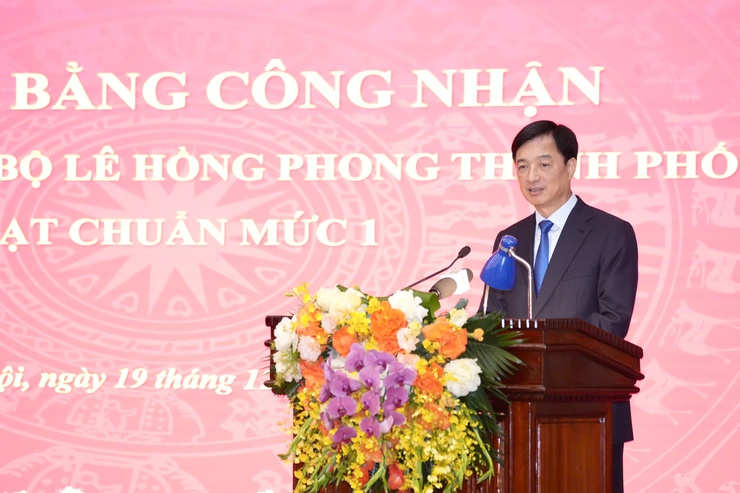 Trường Đào tạo cán bộ Lê Hồng Phong thành phố Hà Nội đón Bằng công nhận đạt chuẩn Mức 1- Ảnh 5.