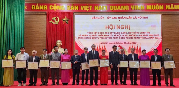 Xã Nội Bài tổng kết công tác xây dựng Đảng, hệ thống chính trị năm 2025- Ảnh 1.