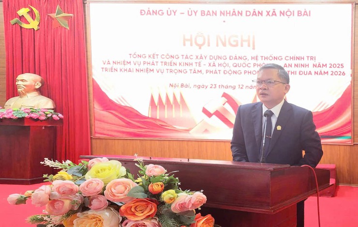 Xã Nội Bài tổng kết công tác xây dựng Đảng, hệ thống chính trị năm 2025- Ảnh 4.