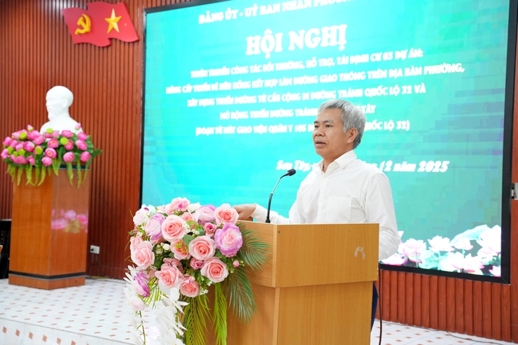 Sơn Tây tổ chức đối thoại tuyên truyền quy mô dự án và chính sách bồi thường, hỗ trợ, tái định cư- Ảnh 3.