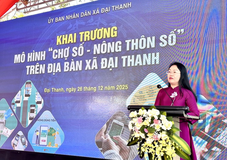 Xã Đại Thanh: Khai trương mô hình “Chợ số - Nông thôn số”- Ảnh 2.