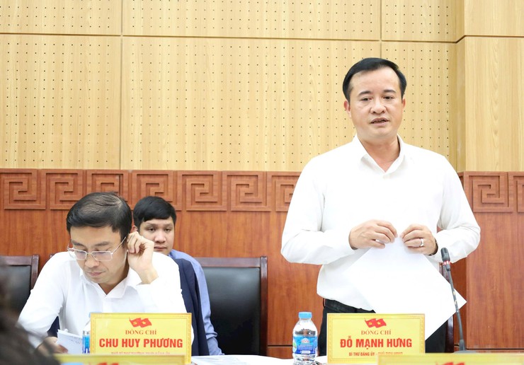 Đoàn giám sát số 16 của Ban Thường vụ Thành ủy Hà Nội làm việc với xã Suối Hai- Ảnh 2.