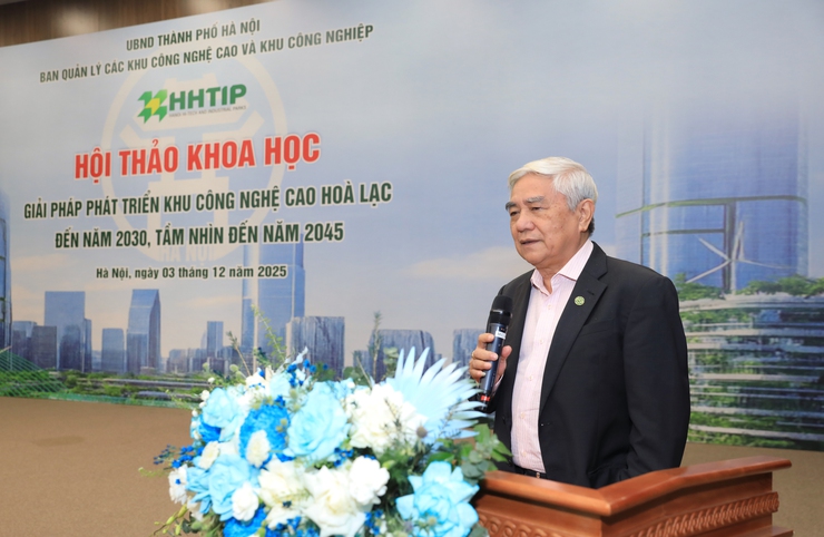 Hội thảo khoa học “Giải pháp phát triển khu công nghệ cao Hòa lạc đến năm 2030, tầm nhìn đến năm 2045”- Ảnh 7.
