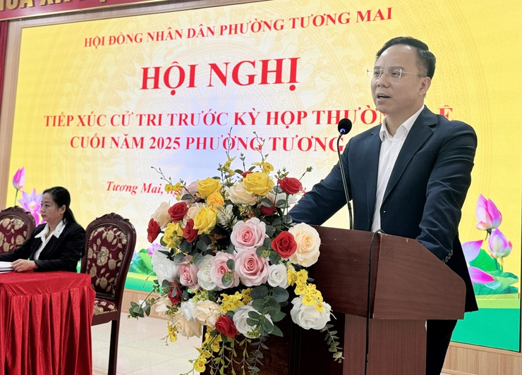 Phường Tương Mai: Tiếp xúc cử tri trước kỳ họp cuối năm 2025- Ảnh 2.