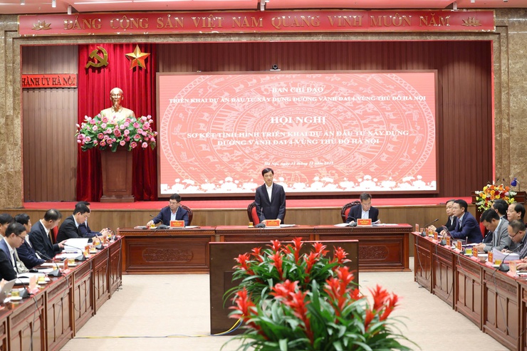 Xác định mốc "đếm ngược" tiến độ hoàn thành dự án đường Vành đai 4 - Vùng Thủ đô- Ảnh 1.