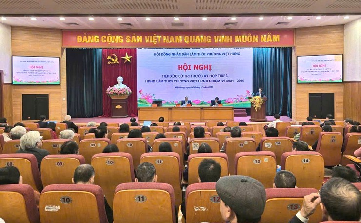 HĐND phường Việt Hưng tiếp xúc cử tri trước kỳ họp thứ ba- Ảnh 1.