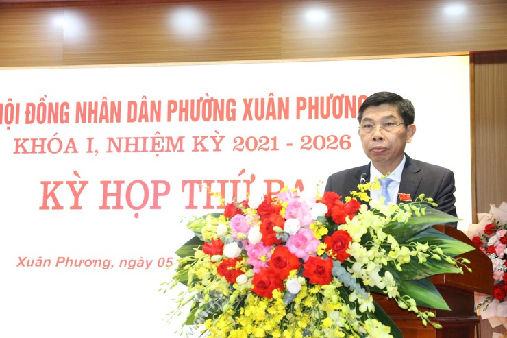 Phường Xuân Phương giải ngân vốn đầu tư công đạt 100%- Ảnh 1.