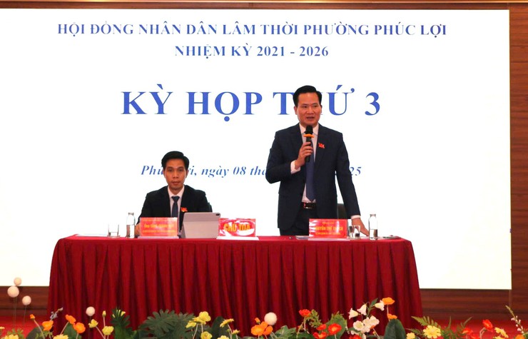 Kỳ họp thứ ba HĐND phường Phúc Lợi thông qua nhiều nghị quyết quan trọng- Ảnh 3.