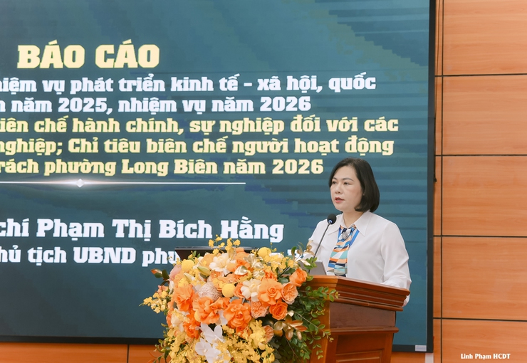 Kỳ họp thứ ba HĐND phường Long Biên quyết nghị nhiều mục tiêu trọng tâm cho năm 2026- Ảnh 4.