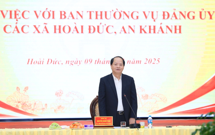 Giám sát công tác lãnh đạo, chỉ đạo, tổ chức thực hiện một số chuyên đề trọng tâm, cấp bách tại xã Hoài Đức, An Khánh- Ảnh 5.