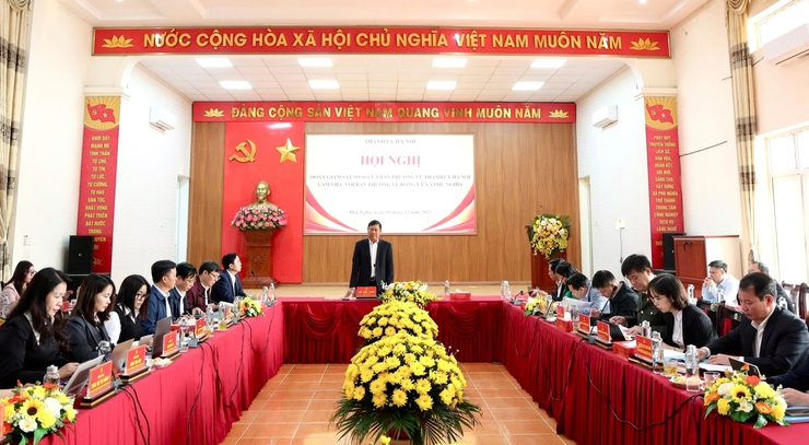 Hanoi delegation works with Phu Nghia Commune- Ảnh 1.