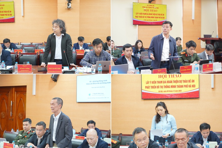 Hội thảo lấy ý kiến hoàn thiện dự thảo Đề án phát triển đô thị thông minh thành phố Hà Nội- Ảnh 4.