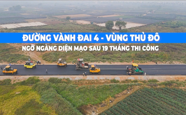 Đường vành đai 4: Ngỡ ngàng diện mạo sau 19 tháng thi công- Ảnh 1.