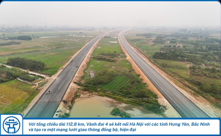 Đường vành đai 4: Ngỡ ngàng diện mạo sau 19 tháng thi công- Ảnh 2.