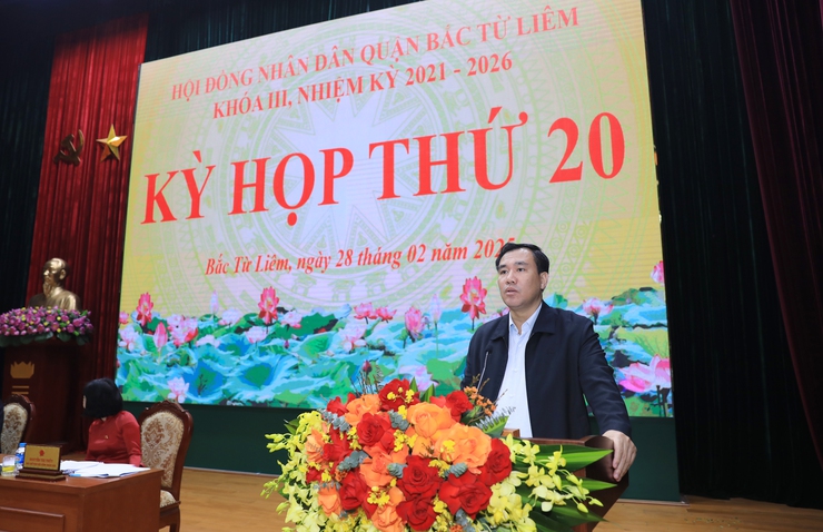 HĐND quận Bắc Từ Liêm xem xét, quyết định các nội dung liên quan đến công tác sắp xếp tổ chức bộ máy- Ảnh 3.