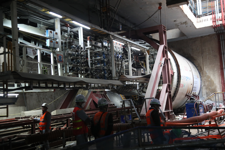 Khởi công khoan hầm tuyến đường sắt đô thị Nhổn - ga Hà Nội bằng máy TBM thứ hai- Ảnh 5.
