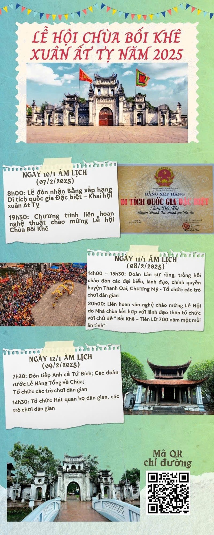 Chùa Bối Khê đón Bằng di tích quốc gia đặc biệt trong Lễ khai hội Xuân Ất Tỵ 2025- Ảnh 2.