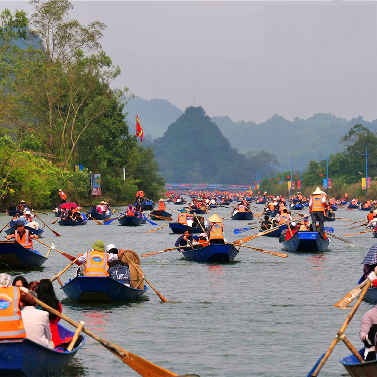 Huyện Mỹ Đức khai mạc Tuần lễ văn hóa - du lịch xuân hội chùa Hương năm 2025- Ảnh 1.