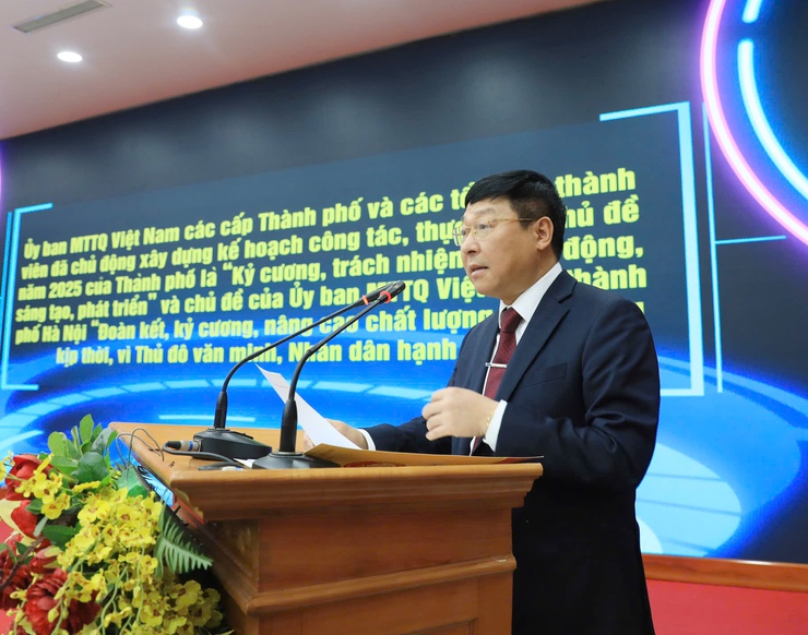 Mặt trận Thành phố triển khai công tác quý II, phát động đợt thi đua cao điểm- Ảnh 1.