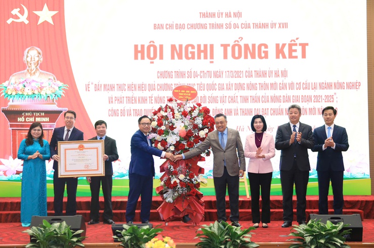 Hoai Duc, Dong Anh, and Thanh Oai recognized for meeting advanced new rural standards- Ảnh 1.