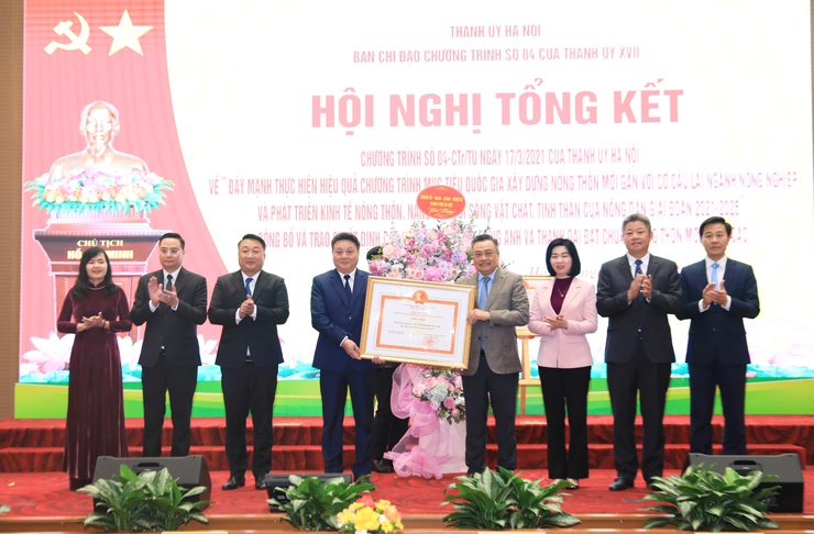 Hoai Duc, Dong Anh, and Thanh Oai recognized for meeting advanced new rural standards- Ảnh 3.