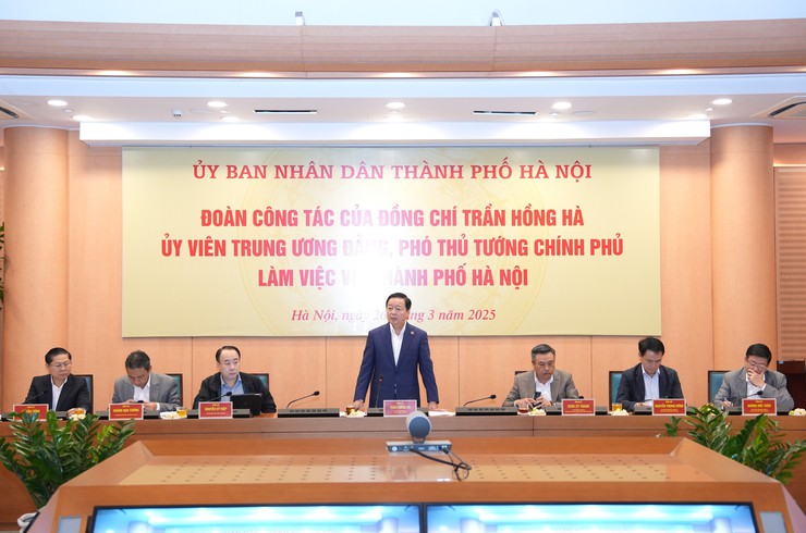 Phó Thủ tướng Trần Hồng Hà: Hà Nội cần phấn đấu giải ngân trên 100% kế hoạch vốn đầu tư công- Ảnh 1.