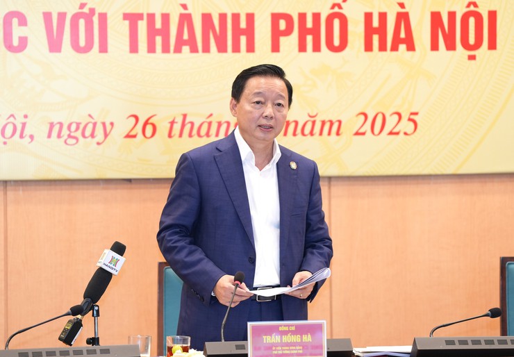 Phó Thủ tướng Trần Hồng Hà: Hà Nội cần phấn đấu giải ngân trên 100% kế hoạch vốn đầu tư công- Ảnh 6.