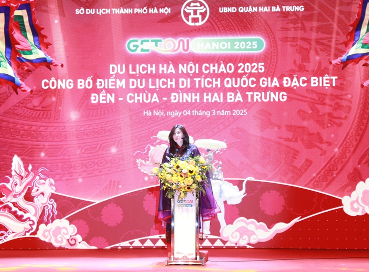 Khai mạc Du lịch Hà Nội chào 2025 và công nhận điểm du lịch Cụm di tích Quốc gia đặc biệt đền-chùa-đình Hai Bà Trưng- Ảnh 2.