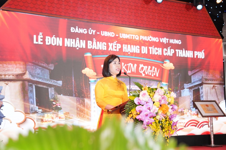 Trang trọng Lễ đón nhận Bằng xếp hạng Di tích lịch sử văn hóa cấp thành phố -  Đền Kim Quan- Ảnh 6.