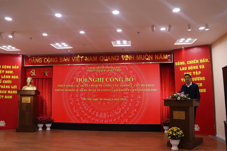 Sở Quy hoạch - Kiến trúc Hà Nội bổ nhiệm các chức danh quản lý các phòng, ban, đơn vị- Ảnh 1.