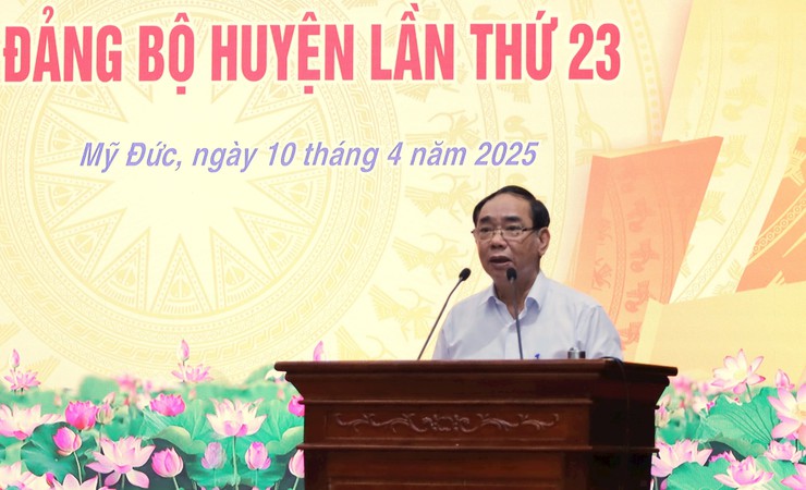 Mỹ Đức siết chặt quản lý đất đai trong giai đoạn sắp xếp đơn vị hành chính- Ảnh 1.