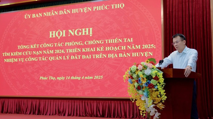 Huyện Phúc Thọ triển khai công tác Phòng, chống thiên tai và Tìm kiếm cứu nạn năm 2025- Ảnh 1.