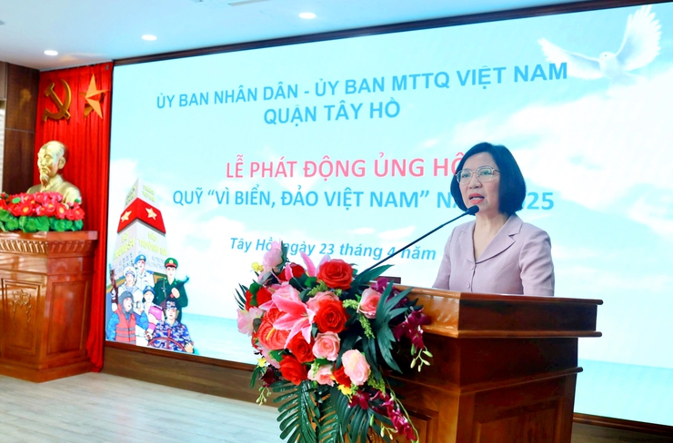 Quận Tây Hồ phát động ủng hộ Quỹ “Vì biển, đảo Việt Nam” năm 2025- Ảnh 2.