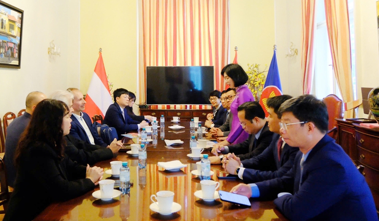 Đoàn đại biểu thành phố Hà Nội thăm, làm việc tại Cộng hòa Áo- Ảnh 2.