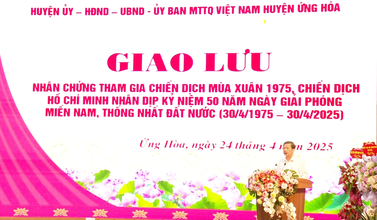 Ứng Hòa gặp mặt đại biểu cựu chiến binh tham gia kháng chiến chống Mỹ cứu nước- Ảnh 3.