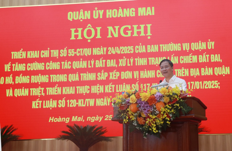 Quận Hoàng Mai: Xử lý nghiêm lãnh đạo phường để xảy ra vi phạm lĩnh vực quản lý đất đai trong quá trình sắp xếp đơn vị hành chính- Ảnh 2.