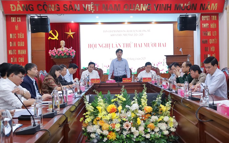 Huyện Chương Mỹ: Siết chặt công tác quản lý đất đai, trật tự xây dựng- Ảnh 1.