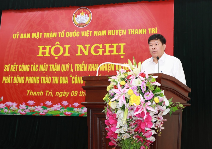 Mặt trận huyện Thanh Trì phát động thi đua "Công dân số cùng Thủ đô vươn mình"- Ảnh 2.