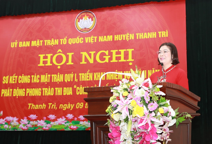 Mặt trận huyện Thanh Trì phát động thi đua "Công dân số cùng Thủ đô vươn mình"- Ảnh 5.