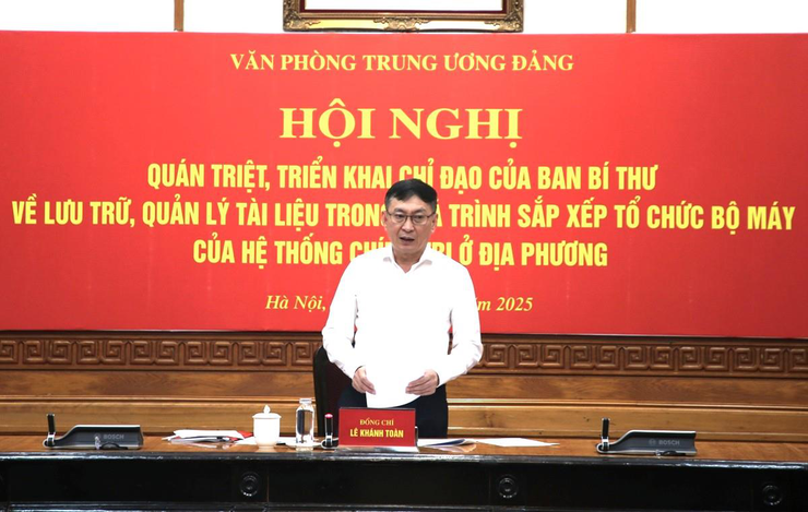 Triển khai công tác lưu trữ, quản lý dữ liệu trong sắp xếp tổ chức bộ máy đồng bộ, hiệu quả- Ảnh 1.