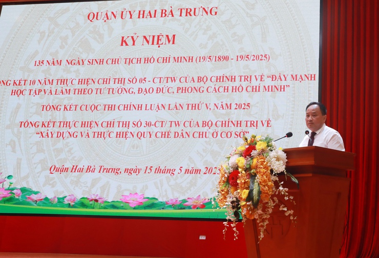Quận Hai Bà Trưng: Khen thưởng nhiều tập thể, cá nhân thực hiện tốt Chỉ thị 05-CT/TW, trao giải Cuộc thi chính luận lần thứ 5- Ảnh 6.