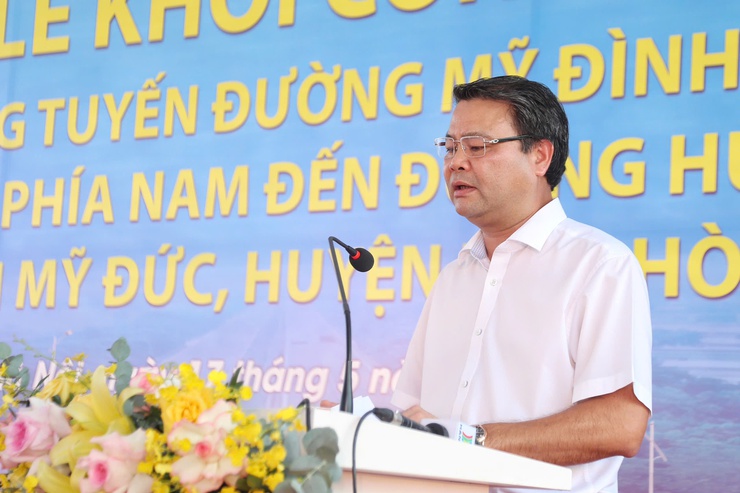 Hà Nội: Khởi công Dự án đầu tư xây dựng tuyến đường Mỹ Đình - Ba Sao - Bái Đính- Ảnh 1.