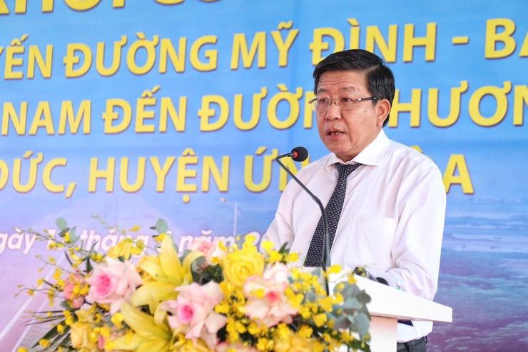 Hà Nội: Khởi công Dự án đầu tư xây dựng tuyến đường Mỹ Đình - Ba Sao - Bái Đính- Ảnh 3.