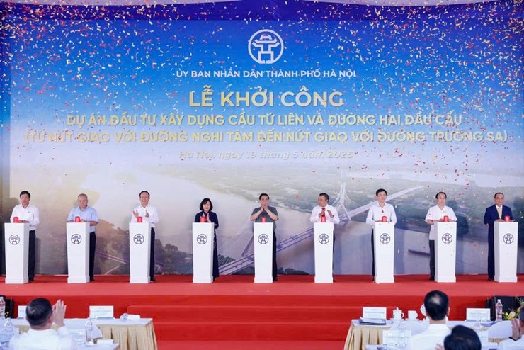Tu Lien Bridge project inaugurated, expected to complete in two years- Ảnh 1.
