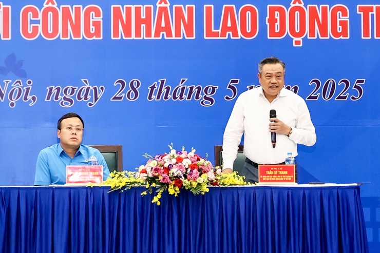 Chủ tịch UBND Thành phố Trần Sỹ Thanh gặp gỡ, đối thoại với công nhân- Ảnh 10.