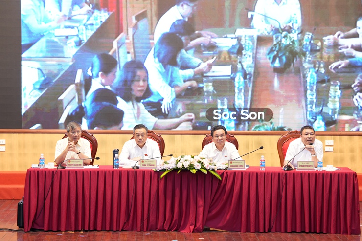 Hanoi mayor meets voters in Me Linh, Soc Son districts- Ảnh 1.