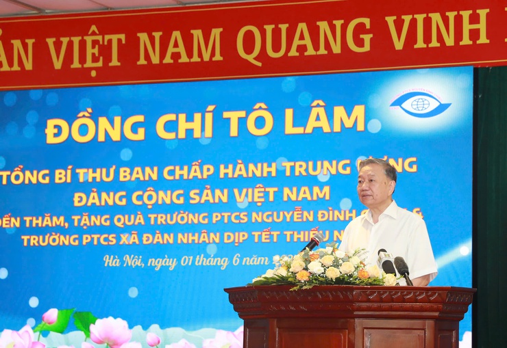 Tổng Bí thư Tô Lâm: Chăm lo cho trẻ khuyết tật là thước đo sự văn minh, tiến bộ của đất nước- Ảnh 4.