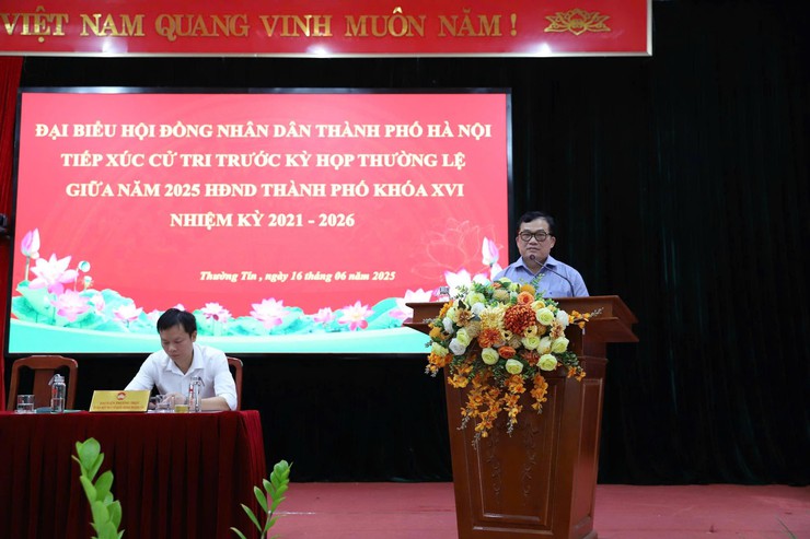 Cử tri huyện Thường Tín kiến nghị sớm thẩm định Khu tái định cư Dự án quốc lộ 1A- Ảnh 2.