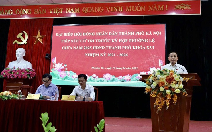 Cử tri huyện Thường Tín kiến nghị sớm thẩm định Khu tái định cư Dự án quốc lộ 1A- Ảnh 1.