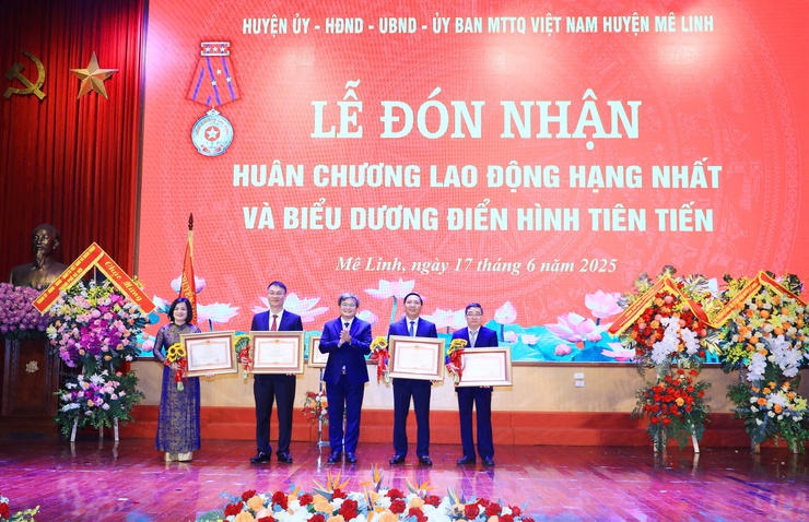 Huyện Mê Linh vinh dự đón nhận Huân chương Lao động hạng Nhất- Ảnh 6.